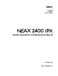 NEC NDA-24300 User's Manual