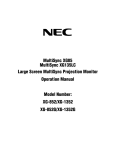 NEC MultiSync XG-1352G User's Manual