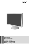 NEC MultiSync LCD2470WNX User's Manual