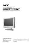 NEC MULTISYNC LCD1800TM User's Manual