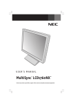 NEC MultiSync LCD1760NX User's Manual