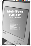 NEC MultiSync LA-1422JMW User's Manual