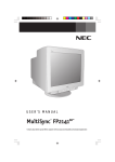 NEC MultiSync FP2141SB User's Manual