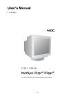 NEC MultiSync FE791SB User's Manual