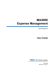 NEC MA4000 User's Manual
