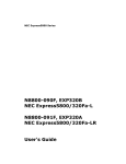 NEC Express5800 User's Manual