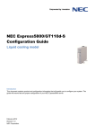 NEC Express5800/GT110d-S Configuration Guide