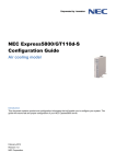 NEC Express5800/GT110d-S Configuration Guide