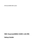 NEC Express5800/320Fc Setup Guide