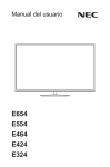 NEC E324 User's Manual