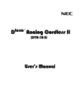 NEC DTR-IR-2 User's Manual