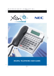 NEC Digital Telephone Xen IPK User's Manual