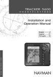 Navman tracker plotter TRACKER 5600 User's Manual