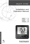 Navman MULTI 3100 User's Manual