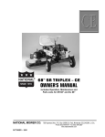 National Mower Triplex-CE DL 68" User's Manual