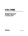 National Instruments VXI/VME 600 User's Manual