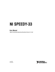 National Instruments SPEEDY-33 User's Manual