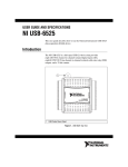 National Instruments NI USB-6525 User's Manual