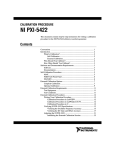 National Instruments NI PXI-5422 User's Manual