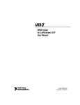National Instruments IMAQ Vision for LabWindows TM /CVI User's Manual