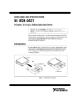 National Instruments 8-Channel, User's Manual