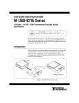 National Instruments 4-Channel, User's Manual