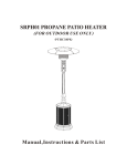 Napoleon Grills PTHC38PK User's Manual