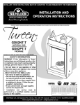 Napoleon Fireplaces TUREEN GD82NT-T User's Manual