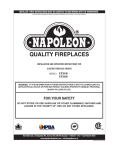 Napoleon Fireplaces EF34H User's Manual