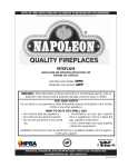 Napoleon Fireplaces GPFN User's Manual