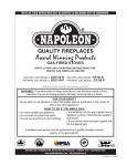 Napoleon Fireplaces GDS 50-N User's Manual