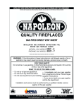 Napoleon Fireplaces GDIZC-N User's Manual