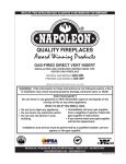 Napoleon Fireplaces GDI-30P User's Manual