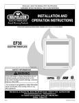 Napoleon Fireplaces EF30 User's Manual