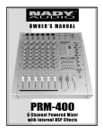 Nady Systems PRM-400 User's Manual