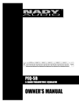 Nady Systems PEQ-5B User's Manual