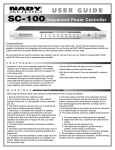 Nady Systems SC-100 User's Manual