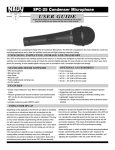 Nady Systems Microphone SPC-25 User's Manual