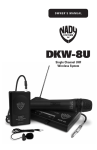 Nady Systems DKW8 User's Manual