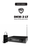 Nady Systems DKW3LT User's Manual