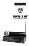 Nady Systems DKW3HTR User's Manual