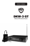 Nady Systems DKW User's Manual