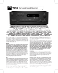 NAD Electronics Theater T760 User's Manual