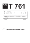 NAD Electronics T761 User's Manual