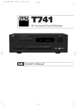 NAD Electronics T741 User's Manual
