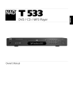 NAD Electronics T 533 User's Manual