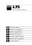 NAD Electronics L75 User's Manual