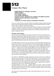 NAD Electronics Classic 512 User's Manual