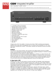 NAD Electronics C320 User's Manual