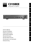 NAD Electronics C315BEE User's Manual